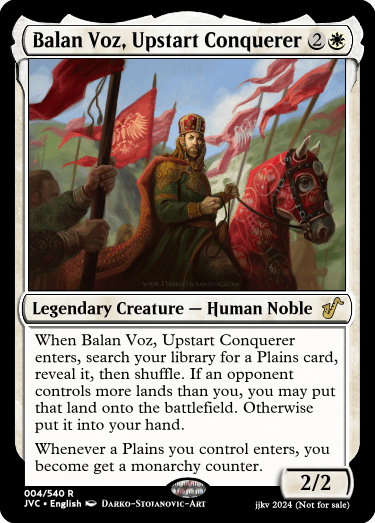 Balan Voz, Upstart Conquerer