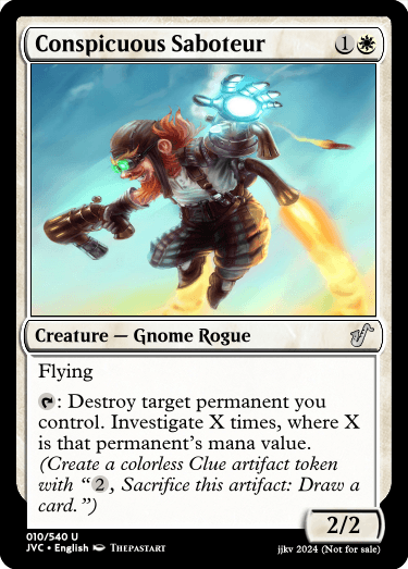 Conspicuous Saboteur