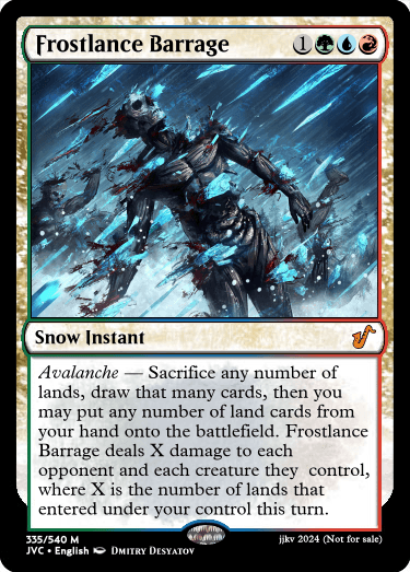 Frostlance Barrage