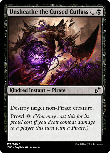 Unsheathe the Cursed Cutlass